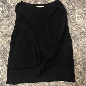 We The Free Black Knit Top
